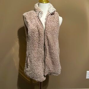 Thread + Supply Faux Sherpa Zip Up Vest Size M